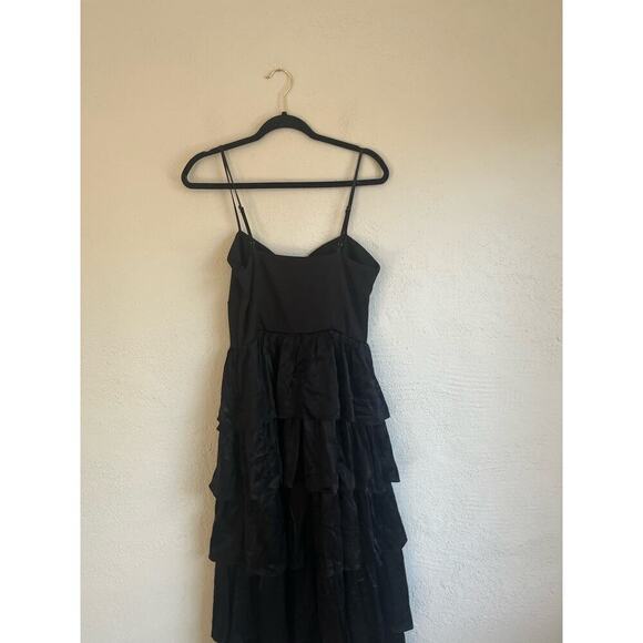 Anthropologie Endless Rose Women's Black Mixed Media Maxi Dress, Size M… - Picture 8 of 9